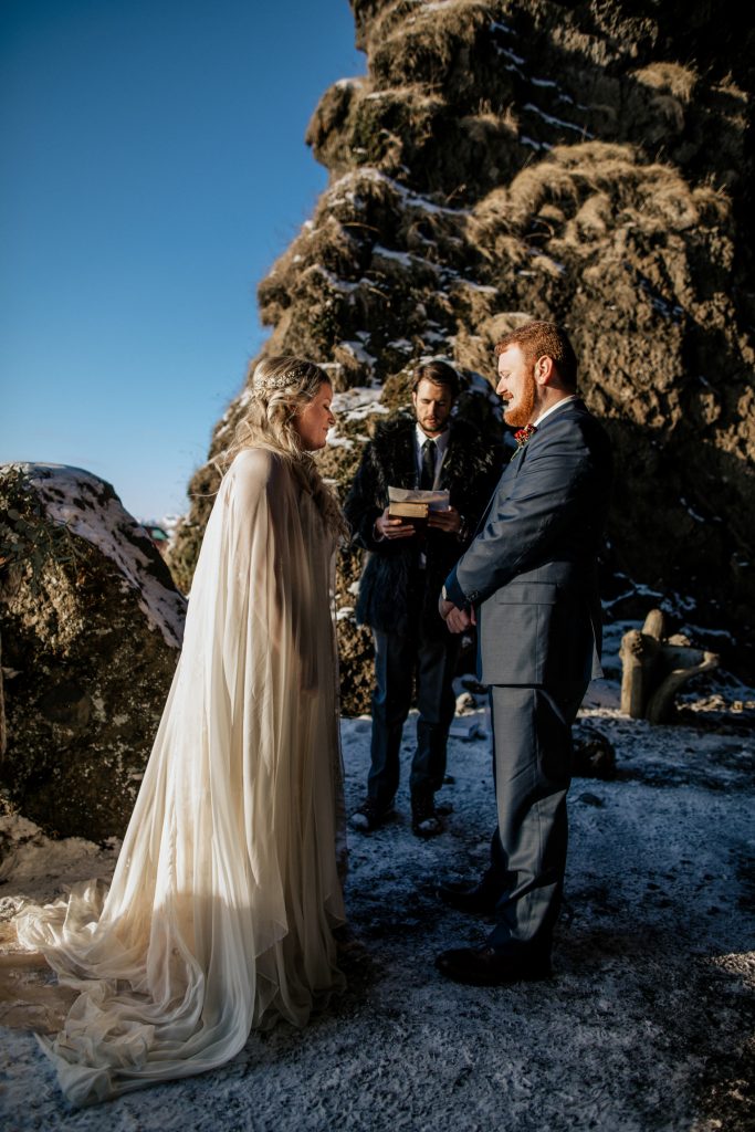 Black Beach Iceland Wedding