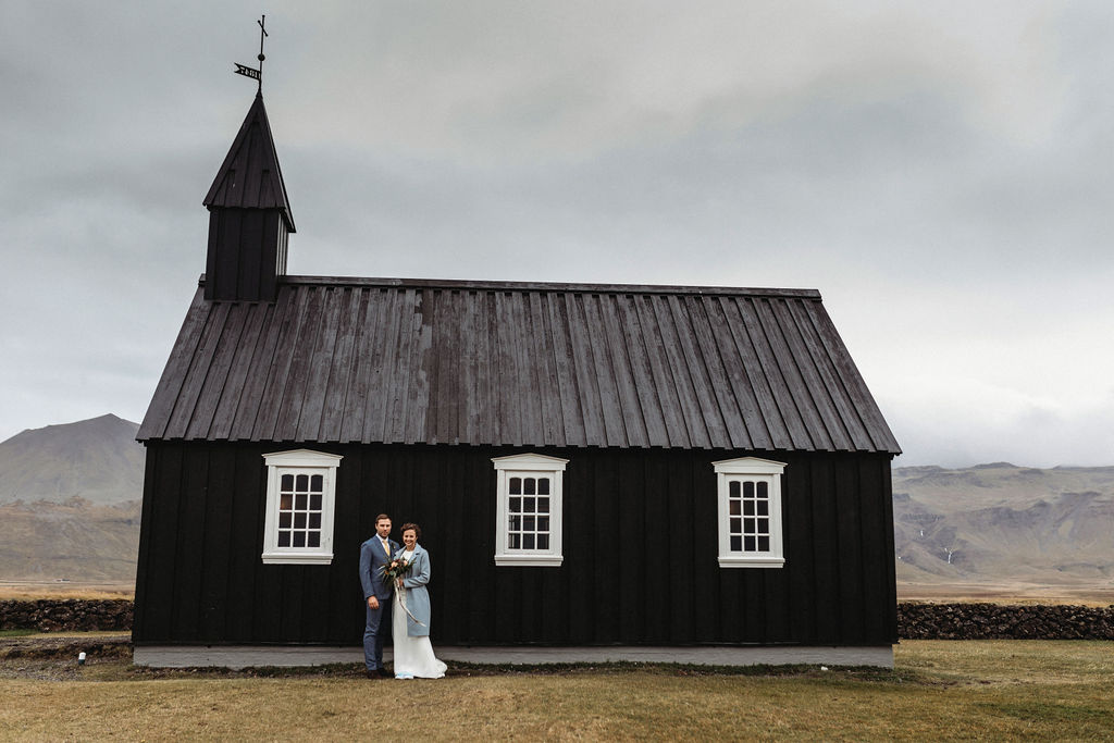 Black Church Snæfellsnes Wedding Iceland