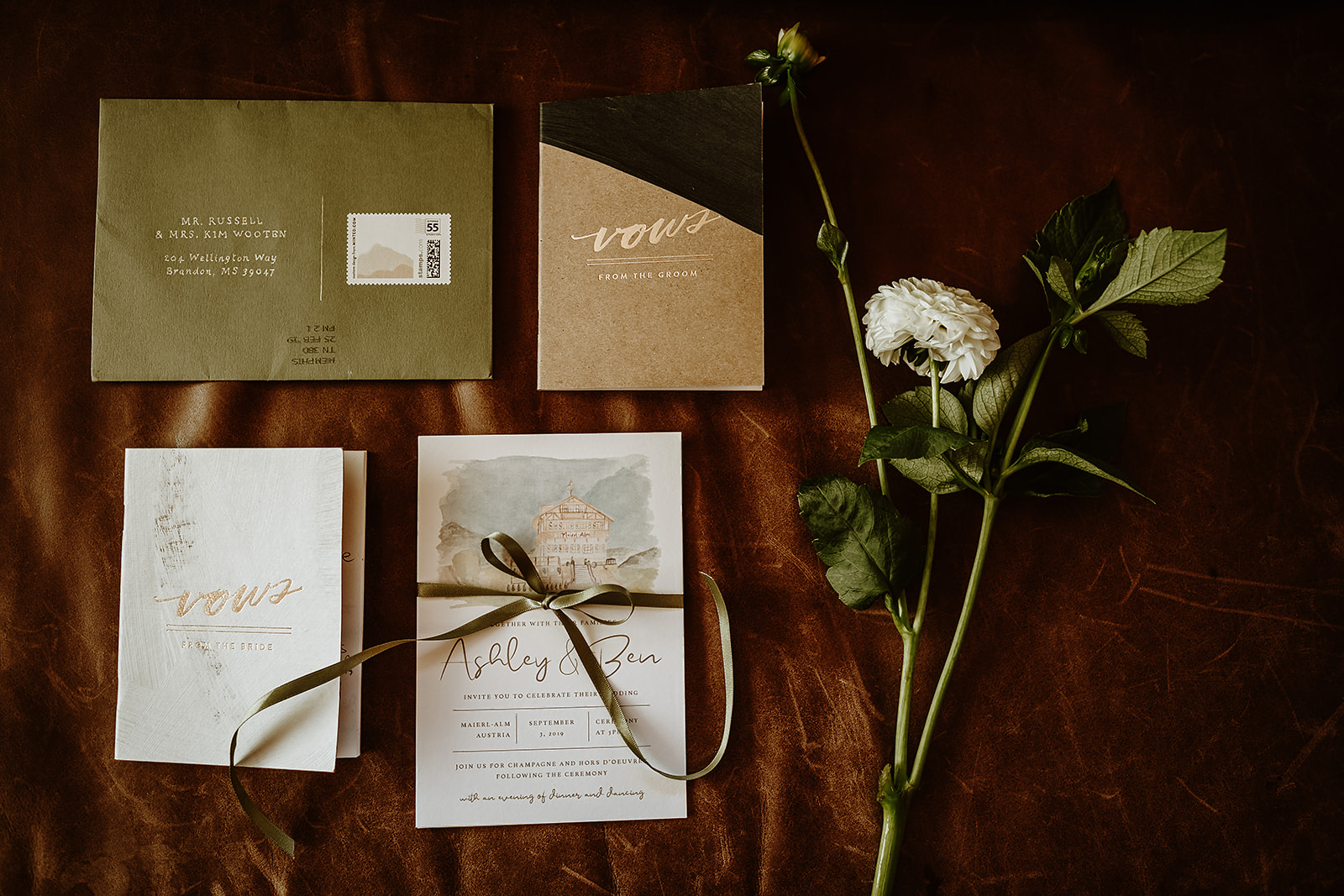 destination wedding stationery