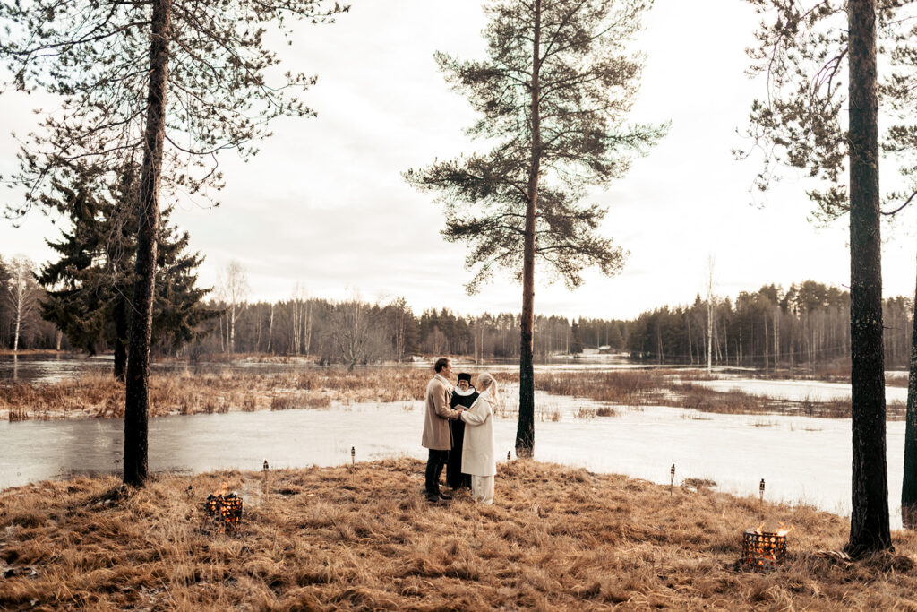 Swedish lapland wedding